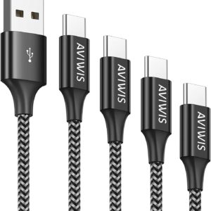 ⚡️ Amazon: Aviwis USB-C Kabel im 4er-Pack für 8,54€