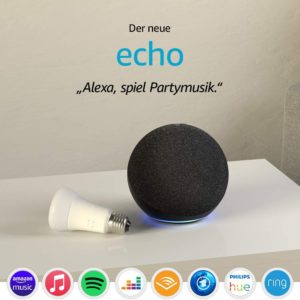 🔊 Amazon Echo (4. Generation) + Philips Hue White LED für 69,99€ (statt 86€)