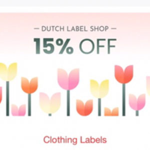 -15% auf alles bei Dutch Label Shop Etiketten