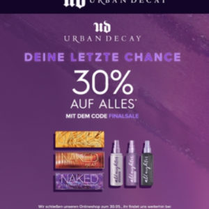 -30% auf alles URBAN DECAY online final sale