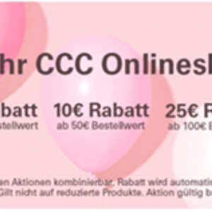 5€ / 10€ / 25€ Rabatt bei CCC online