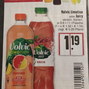 1,50€ Sofortrabatt auf Volvic Limotion Juicy EDEKA