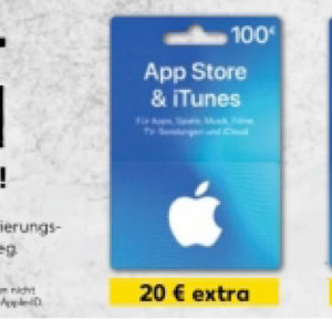 iTunes bis zu 20% Extra-Guthaben