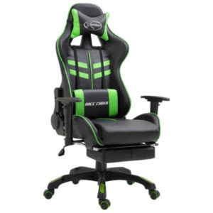 PREISFEHLER - vidaXL Gaming-Stuhl mit Fußstütze Grün
