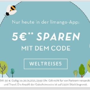 Limango: nur heute 5 Euro auf eure Bestellung per App sparen - MBW 30 Euro