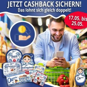 Quarki Produkte im Wert von 5€ gratis testen - 10€ Auszahlung