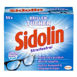 👓 50 Stück Sidolin Streifenfrei Brillentücher für 3,15€ (statt 4,63€)