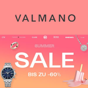 Valmano: bis zu 60% Rabatt im Summer Sale