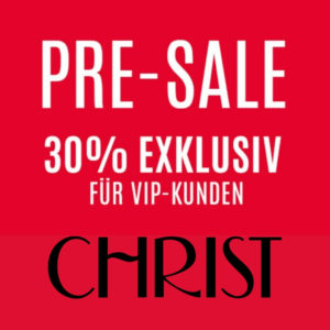 💎 Christ: VIP Pre-Sale 30% Extra-Rabatt vor allen anderen sichern