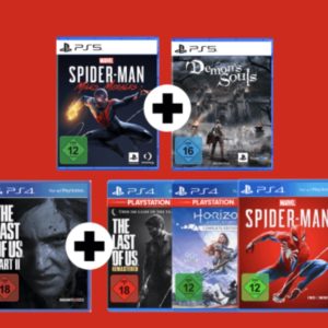 Endet ⏰ MediaMarkt: Gaming-Fun im Doppelpack, z.B. PS5 Marvel's Spider-Man: Miles Morales Ultimate Edition + Demon's Souls für 79,99€ (statt 122€)