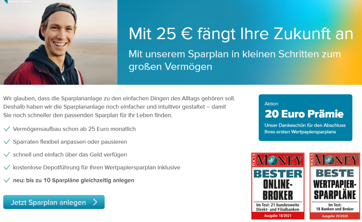 100€ Prämie bei Consorsbank Freunde werben + bis 20€ durch Sparplanaktion