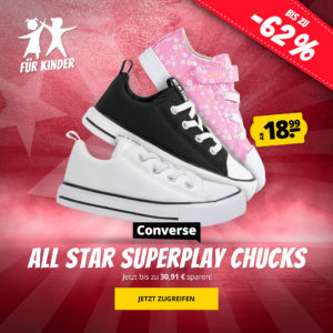 ⭐️ Converse Chuck Taylor All Star Superplay Slip-ons für Kinder für 18,99€ (zzgl. Versand)