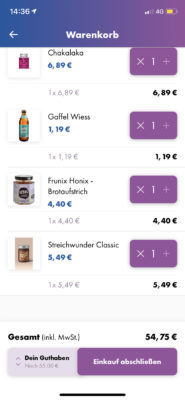 go2market App Einkauf