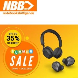 notebooksbilliger: Jabra Summer-Sale - z.B. JABRA Elite 45h für 48,33€ (statt 70€)