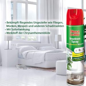 Nexa Lotte Insektenspray Spray 400ml für 2,58€ (gegen Fliegen, Mücken, Wespen, u.a. sowie Ungeziefer)