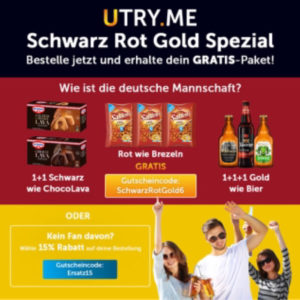 GRATIS Lavakuchen Bier und Saltzbrezen bei utryme ab 22,90€ MBW