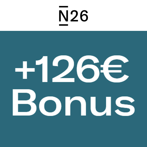 126€ Bonus &#043; 6 Monate Amazon Prime für *kostenloses* Konto bei *N26*