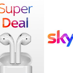 Sky Q: GRATIS Apple AirPods 2 bei jeder UHD Buchung, z.B. Sky Sport und Serien für 22,50€ (statt 27,50€ mtl.)