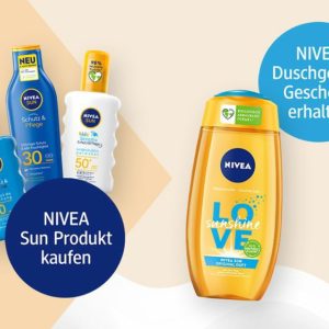 Nivea Duschgel als Gratisbeigabe bei dm