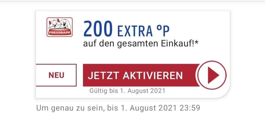 &#034;Freebie&#034; bei Fressnapf durch 200 Payback-Punkte ab 2€ Einkauf