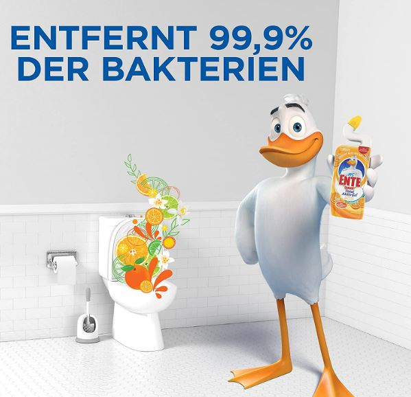 🦆 5x 750 ml WCEnte Citrus für 5,70€ (statt 5x 1,95€)
