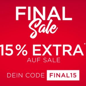Fashion Flash Sale: Bis zu 50% Rabatt + 15% Extra Rabatt bei Engelhorn