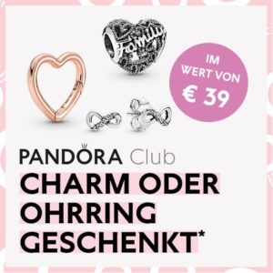 👑 Pandora: ab 99€ Einkaufswert Charm oder Ohrring gratis (Wert 39€)