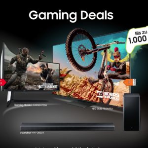 ⏰ endet 🎮 Samsung Gaming Deals: Bis zu 1.000€ Cashback für Aktionsmodelle bekommen