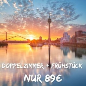 Düsseldorf erleben: 1 Nacht im Doppelzimmer + Frühstück für 89€