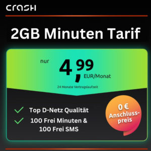 🤑 Telekom-Netz: 2GB LTE + 100 Min. &amp; 100 SMS für 4,99€/Monat + 0,00€ AG (eSIM | VoLTE | WiFi Call)