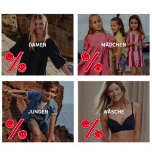 Ernsting's Family: Sale mit bis zu 50% Staffelrabatt auf Kinder-, Herren- und Damenmode