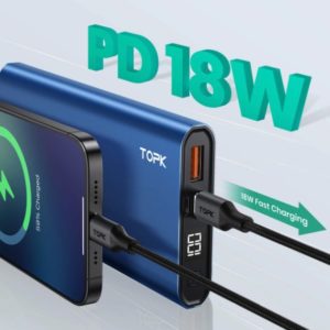 ⚡️ TOPK Powerbank mit 10.000 mAh, 18W, USB-C &amp; PD für nur 11,04€ (statt 14€)