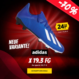 ⚽️ adidas X 19.3 FG Herren Fußballschuhe für 28,19€