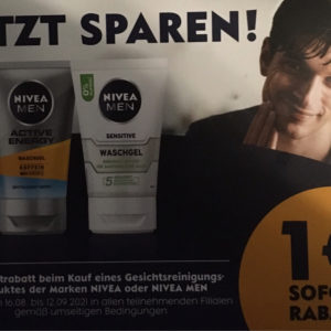 Nivea Men 1€ Rabatt bei Müller Penny real