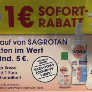 1€ Rabatt beim Kauf von Sagrotanprodukten für 5€ Müller