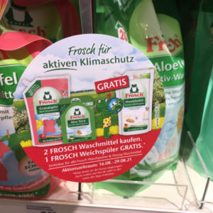 GRATIS 1 Frosch Weichspüler als Zugabe bei DM