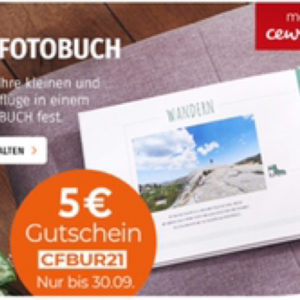 5€ Rabatt für CEWE Fotobuch