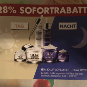 -28% Rabatt auf ein Olay Produkt bei Müller