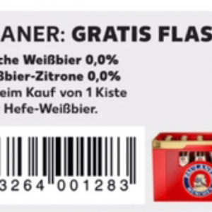 1x Paulaner Weißbier oder Zitrone 0,0% Kaufland Zugabe