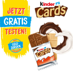 🍫 GRATIS: kinder Cards kostenlos testen