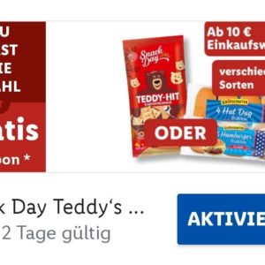Gratis kartoffelgebäck oder Hot Dog/Hamburger Brötchen bei Lidl ab 10 € Einkaufswert