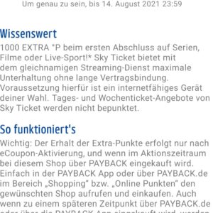 *4,51€ Gewinn* 1000 Extra Punkte für Sky Ticket (Neukunden)