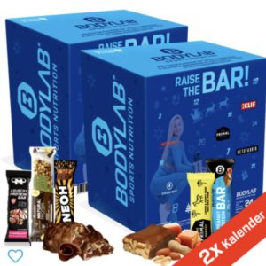 Bodylab Riegel Adventskalender im Doppelpack