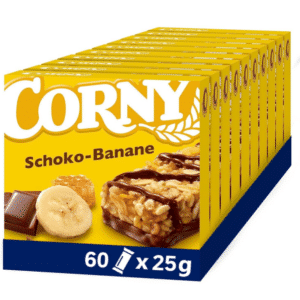 🤩 10 Pck. CORNY Schoko-Banane Müsliriegel | 60 Riegel insg.
