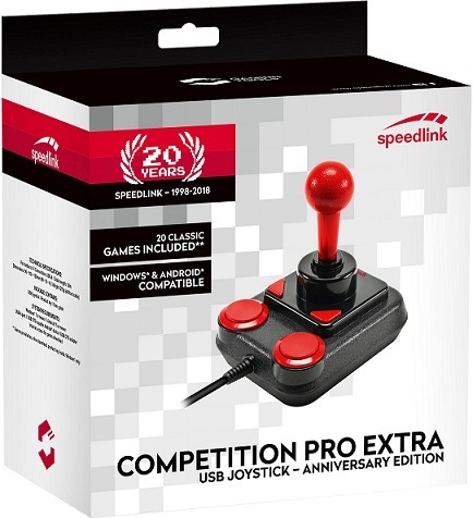 Speedlink Competition Pro USB Joystick inkl. 20 Retrospiele für 17,99 ...