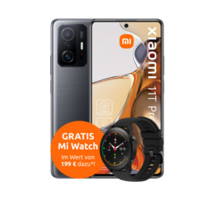 💪 Xiaomi 11T Pro G5 (256 GB) + GRATIS: Mi Watch + 30GB LTE/5G Vodafone Allnet für 37,99€/Monat (Vodafone Smart XL)