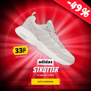 👟 adidas Strutter Herren Sneaker für 37,28€ (Modell: EG8006 / Beige / Grau / Weiß)