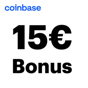 15€ Bonus bei 10€ Einzahlung für Coinbase (Krypto-Börse) 💱