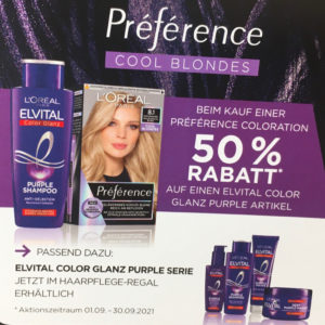 Preference cool blondes kaufen 50% Rabatt Elvital Purple bei DM erhalten