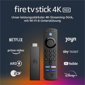 📺 Fire TV Stick 4K Max für 34,99€ (statt 66€) - mit Wi-Fi 6 und Alexa-Sprachfernbedienung + TV-Steuerungstasten